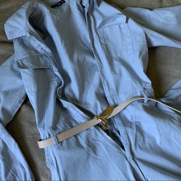 Long Sleeve Utility Jumpsuit - Picture 5 of 5